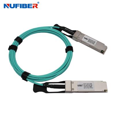 China QSFP-QSFP-AxM 10G 25G 40G QSFP cabo óptico ativo 1M 3M 5M 10M Alta velocidade à venda