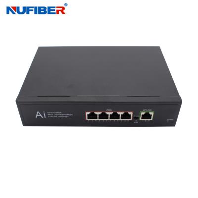 Китай 5 портов Гигабит POE Smart Network Switch 1SFP 1Uplink Smart Network Switch для камеры видеонаблюдения продается