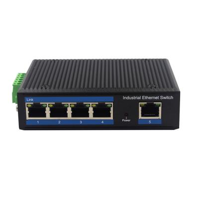 China OEM Unmanaged Industrial Switch 5 Port4x10/100M POE + 1Uplink port 10/100Mbps DIN-rail Type Poe Powered Switch for sale