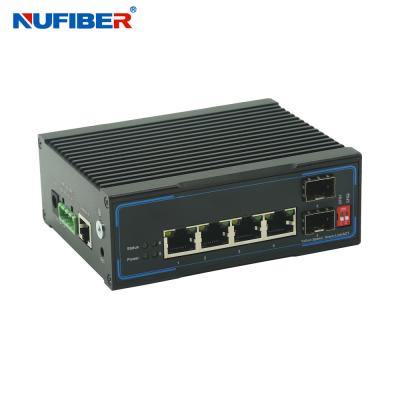 China 10 / 100 / 1000 / 10000M SFP Industrial Managed Ethernet Switch met POE RJ45 Managed Industrial Switch Te koop