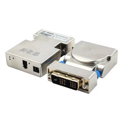 China 1core LC 2km Dvi Fiber Extender , Mini Dvi Fiber Optical Transceiver DVI to Fiber Extender for sale
