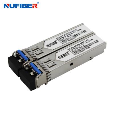 China fibra dual unimodal los 20km 1310nm LC DDM del transmisor-receptor de 622Mb/s SFP en venta