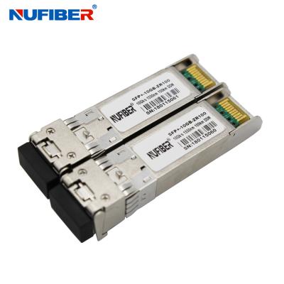 China 80km 1550nm 10G SFP+ Transceiver Single Mode Duplex LC Fiber Type for sale