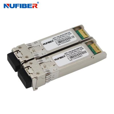 중국 단일모드 60 킬로미터 10g Sfp+ 모듈 SFP-10G-BX60-SM1270 OEM ODM 판매용