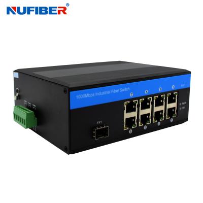 중국 Industrial Managed Gigabit Ethernet Switch With 8 UTP 1 SFP Port 판매용