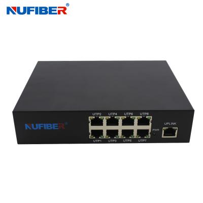 China Interruptor pasivo del ODM 24v Poe del OEM con 8 puertos del POE 1 puerto del Uplink en venta