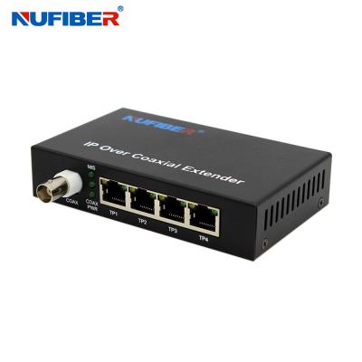 Китай NF-1804T 10 100Mbps Ethernet over Coaxial Extender 2KM с 1BNC 4LAN продается