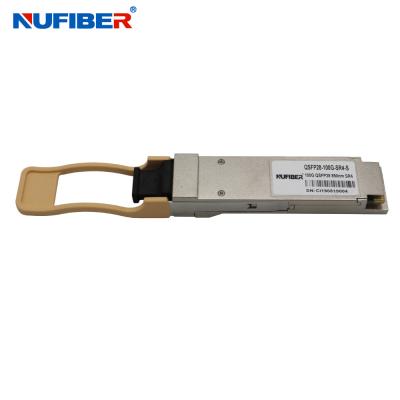 China 850nm 100m MPO Faser-in mehreren Betriebsarten optischer Transceiver QSFP28 100G SR4 zu verkaufen