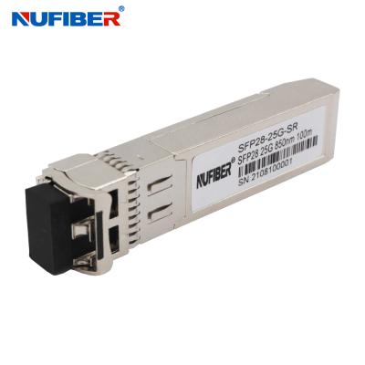 China 25G SFP+ Duplex LC 1310nm 10KM DFB Optical Module Transceiver for sale