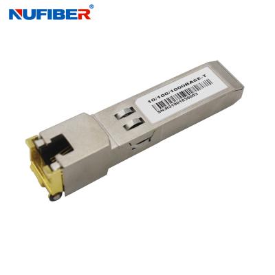 China Cisco GLC-T compatible 10 100 transmisor-receptor de 1000BASE-T 100M Copper RJ45 SFP en venta