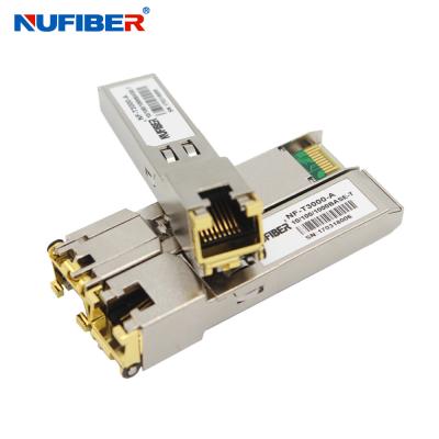 China Cisco kompatibles GLC-T 10 100 1000BASE-T 100M Copper RJ45 SFP Transceiver zu verkaufen