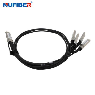 China 40G QSFP+ To 4x10G SFP+ 1 3 5 7M Breakout Passive Copper DAC Cable for sale