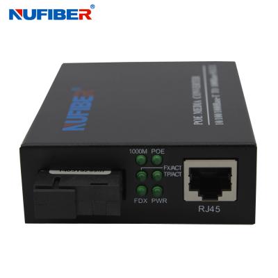 中国 RJ45 30W POEのコンバーター スイッチへの10/100/1000M 20km SM SC繊維 販売のため