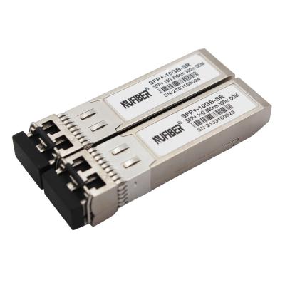 중국 두 부분으로 된 다중 모드 850nm 300m 10G SFP+ 모듈 LC DOM 판매용