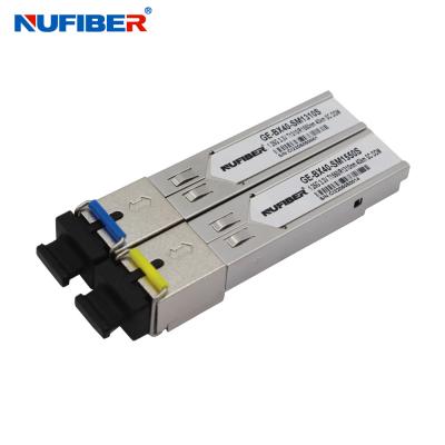 China Sc DDM Transceiver Verdrahtungshandbuchs 40km 1310nm/1550nm 40km SFP Modul 1.25G SFP zu verkaufen