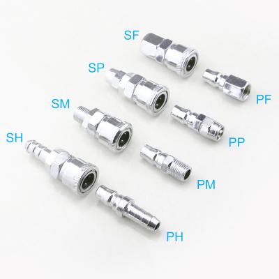 China Quick Iron Connect Quick Release Pneumatic Quick Release Air Compressor Air Compressor Quick Connector Fitting Fittings for sale