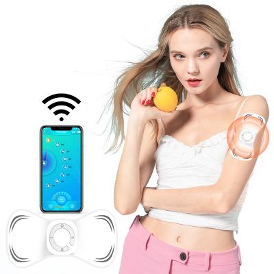 China EMS Cordless Dix Pulse Treatment Sticker Mini Electric USB Mini Electric Neck and Radio EMS Vibrating Ten Pulse Massager Sticker Shoulder Massager Back Treatment Body Body for sale