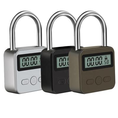 China Electronic LCD Display Digital Timer Bondage Device Smart Bag Lock Locks Time Delay Behavioral Universal Game Assistant Habit Magnetic Lock Timer Set Padlock release for sale