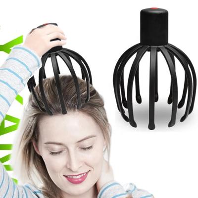 China Relaxation Head Rechargeable Massage Sweep Head Octopus Therapeutic Electric Claw Stimulation Hair Scratcher Scalp Massager for sale