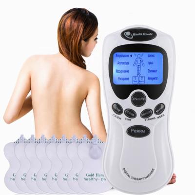 China Ten Body EMS Home Use Digital Meridian Physiotherapy Apparatus Pain Pulse Massage Machine 15 Speeds Back Spine Massager for sale