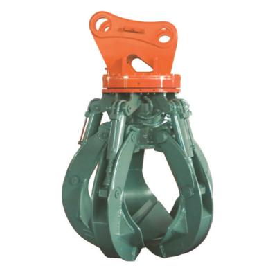 China Log Grab Hydraulic Grab Orange Peel Grapple Electro Grab , Design Excellent Wear-Resistance for sale