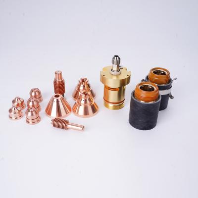 China 125 imported copper shield and imported 420158 hafnium wire plasma cutter consumables nozzle 220971 electrode 420168 for sale