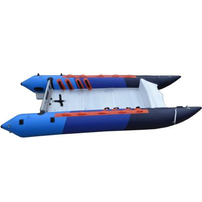 China Hot Sale Racing 14FT Speed ​​5 Person PVC Inflatable Racing Boat For Sale for sale