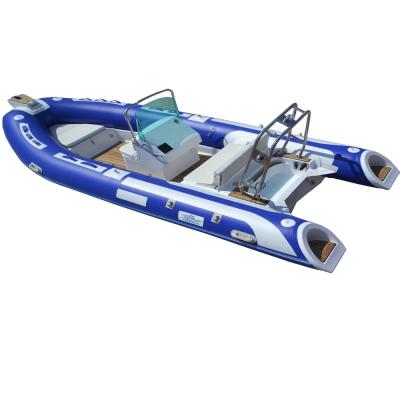 China Speed ​​Racing 15FT Inflatable Fiberglass Boat Q Boat Popular Hypalon Rib Boat For Sale for sale