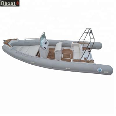 China Fiberglass CE certificate 14 people RIB Boat rib680 inflatable boat rib boat for sale for sale