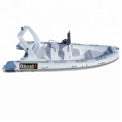 China 2021Year CE 19ft Fiberglass Hull Boat 5.8M Rib Boat For Sale for sale