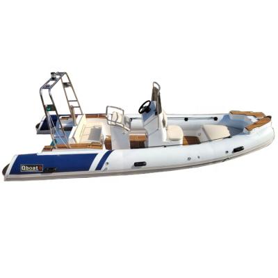 China CE V Shape Deep Hull 5.8M Fiberglass Rib Inflatable Boat For Sale for sale