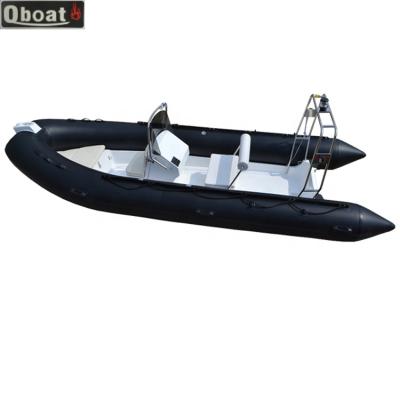 China Speed ​​Racing Rib Boat With (CE) Rigid Hull Fiberglass Inflatable Boat 520 Rib Boat for sale