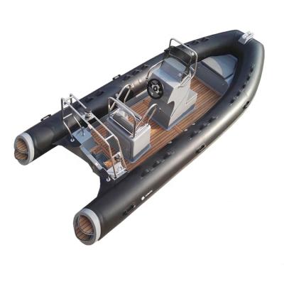 China Gear Racing 70hp Fishing Boat Hull Inflatable Rigid Rib 520 Inflatable Boat for sale