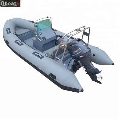 China Fiberglass above fiberglass hull direct supplier 1.1mm 4.7m rib inflatable boat 20years for sale for sale