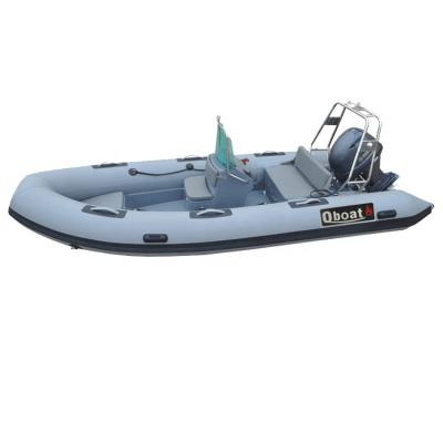 China Patrol Fishing Leisure 15ft BOAT RIB470 Fiberglass Boat Rigid Hull Inflatable Boat for sale