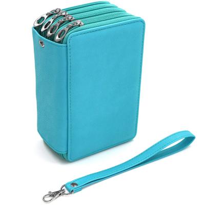 China Schools & Office Portable Pencil Bags Large 72 Slots Pencil Organizer Watercolor Pencil Wrap Case for sale