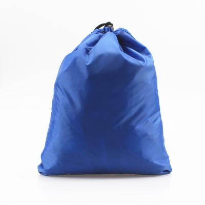 China Shoe Folding Bag For Travel Reusable Polyester Drawstring Bag For Footwear Shoes Protection for sale