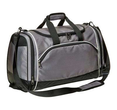 China Sports Gym Bag Travel Duffel Bag With Shoes Compartment Men And Women Fleece Weekender Bag for sale