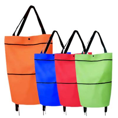 China Custom Durable Heavy Duty Sack Trolley Tote Bag Heavy Duty Shopping Bag With Wheels for sale