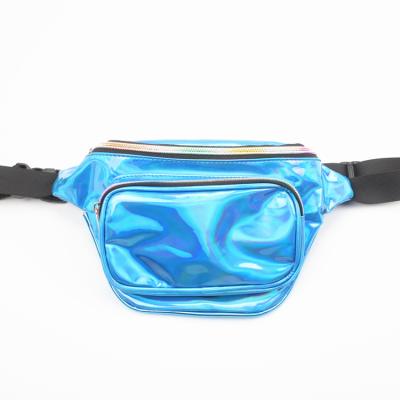 China Water Proof Fashion Hologram Laser Waist Bag Fanny Pack Zipper Waterproof Chest Bag Bum Bag Beach Purse for sale