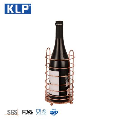 China Customization Viable Modern Style Simple KLP Bottle Wine Rack Mesh Metal Wire Wine Racks For Home Bar Hotel for sale