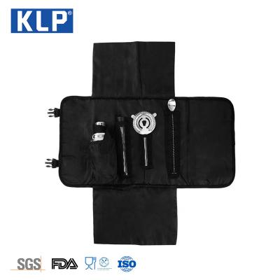 China KLP Bar Accessories Bartender Tool Kits Kit Bag Viable Barware Set Cocktail Shaker Sublimation Blanks for sale