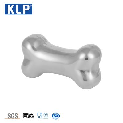 China KLP Sustainable OEM Stainless Steel 304 Reusable Eco-Friendly Bone Shaped Ice Bar Accessories Whiskey Chilling Stones for sale