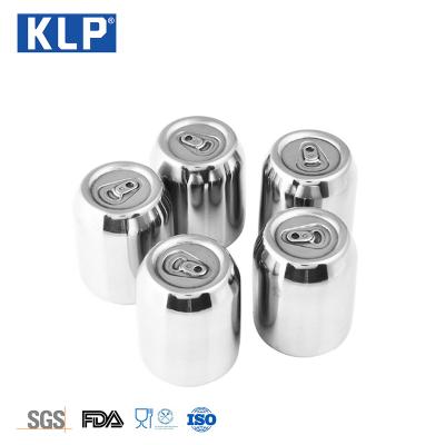 China KLP Success OEM ODM LOGO Viable Jar Shaped Reusable Beer Whiskey Stones Stainless Steel Ice Cubes Bar Accessories for sale