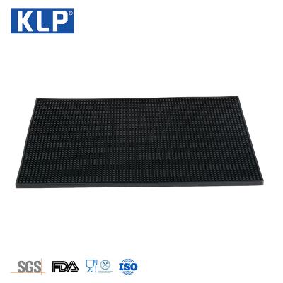 China Viable KLP Wholesale China Customized Macallan Black Rubber Bar Mats for sale