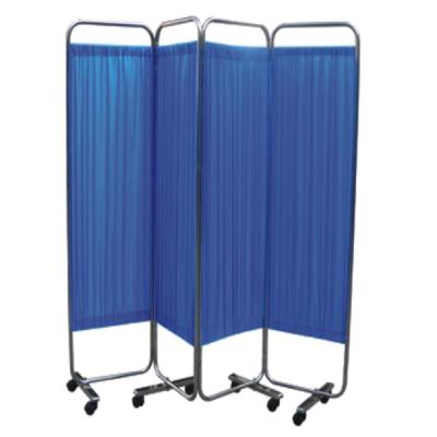 China Hospital Ward Bed Side 2 3 4 Panel Folding Screen Stainless Steel Hospital Ward Screen SC-W04S for sale