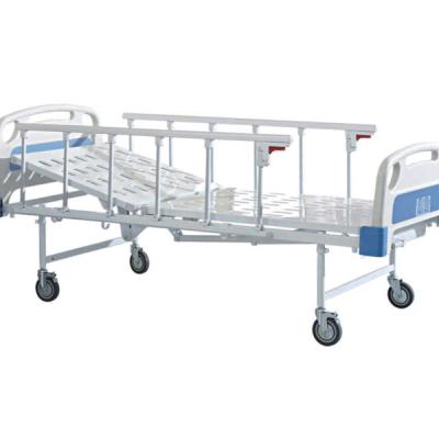 China Wholesale Hospital Medical Double Crank Siderail Aluminum Manual Bed For Patient Care SC-MB01A for sale