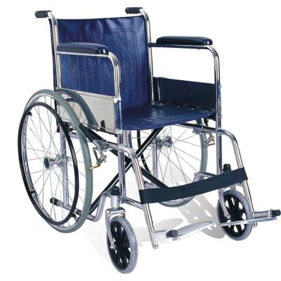 China High Quality Seat Homecare Factory Wheel Chair Wheel Manual Stainless Steel Wheelchair SC9001 for sale