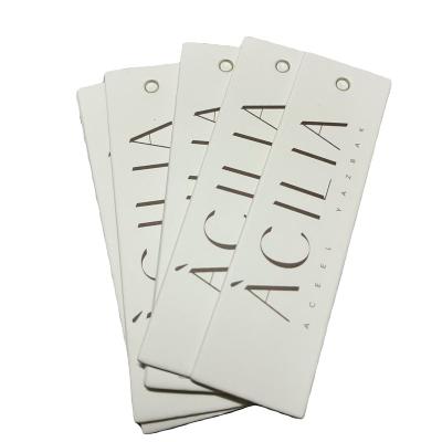 China Cheap Viable Custom Design Printing Name Logo Paper Garment Hang Tag Labels Embossed Hang Tag for sale