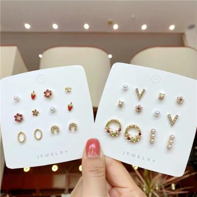 China Custom Jewellry Store Private Label Printed Bracelet Earring Display Paper Card Holder Necklace Packaging Jewelry Earring Card With Logo for sale